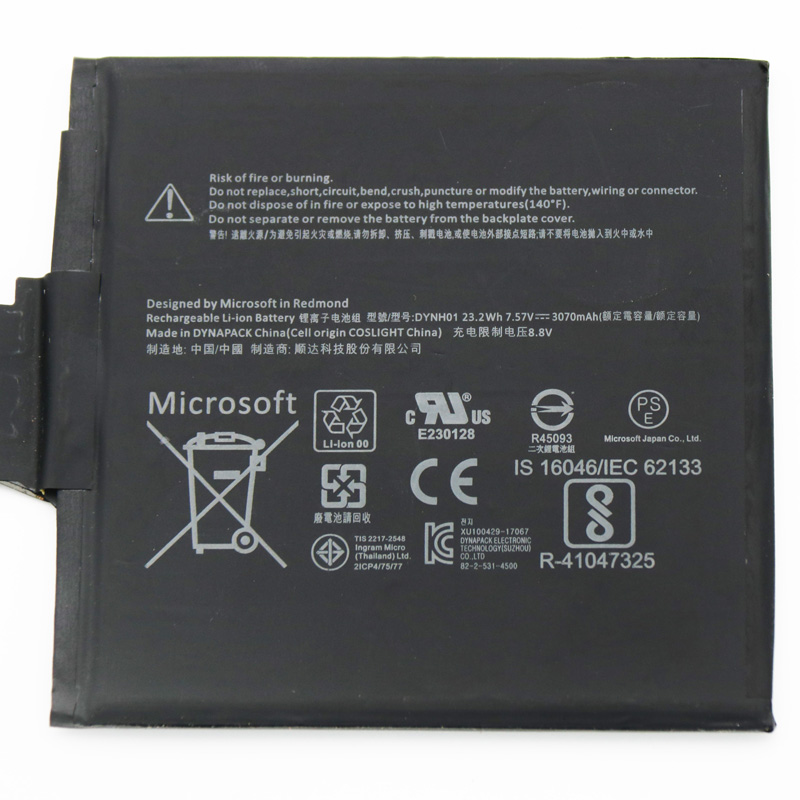 Original Batterie Microsoft 2ICP4/75/77 3070mAh 23.23Wh