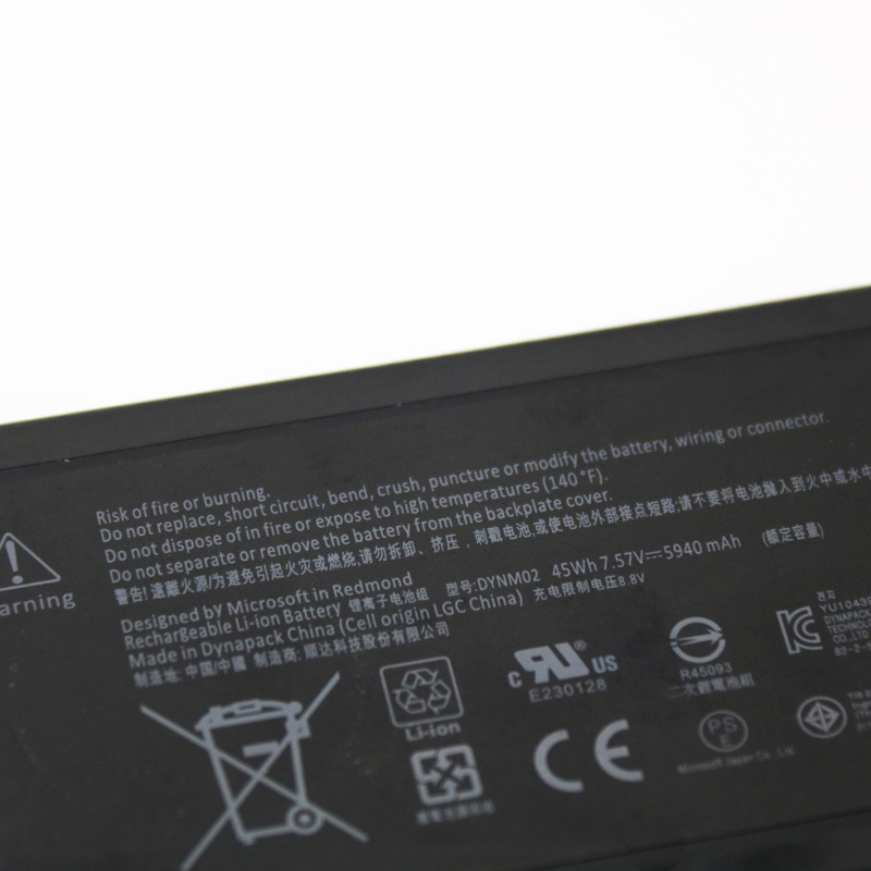 Original Batterie Microsoft DYNM02 G3HTA038H 5940mAh 45Wh