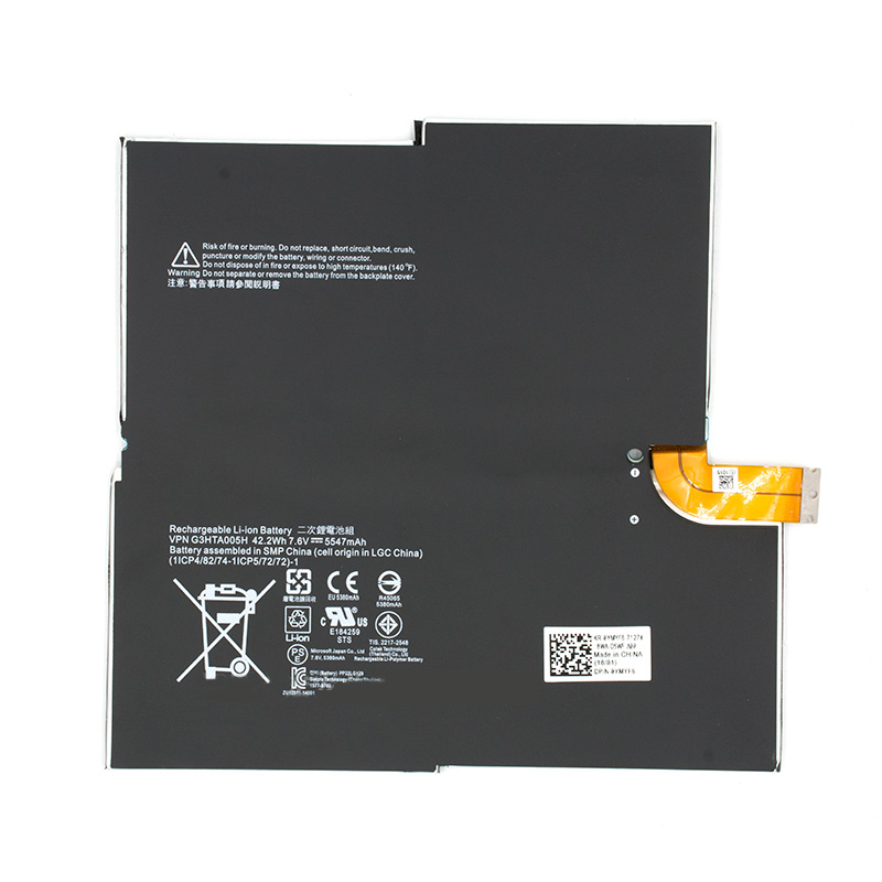 Original Batterie Microsoft 1577-9700 X883815-010 5547mAh 42.2Wh