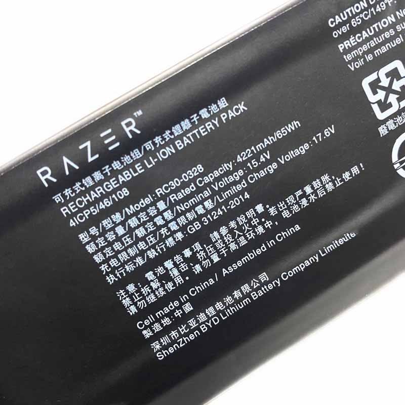 Original Batterie Razer Blade 15 RZ09-03304E42-R3G1 4221mAh 65Wh