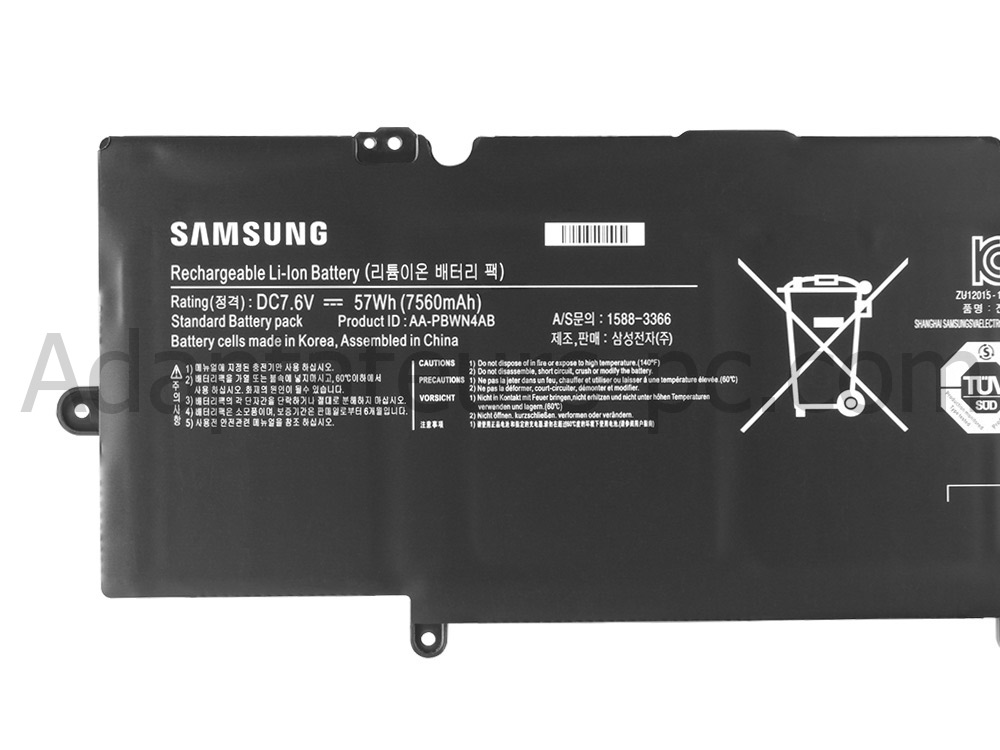 57Wh Batterie Original pour Samsung ATIV Book 7 730U3E 740U3E