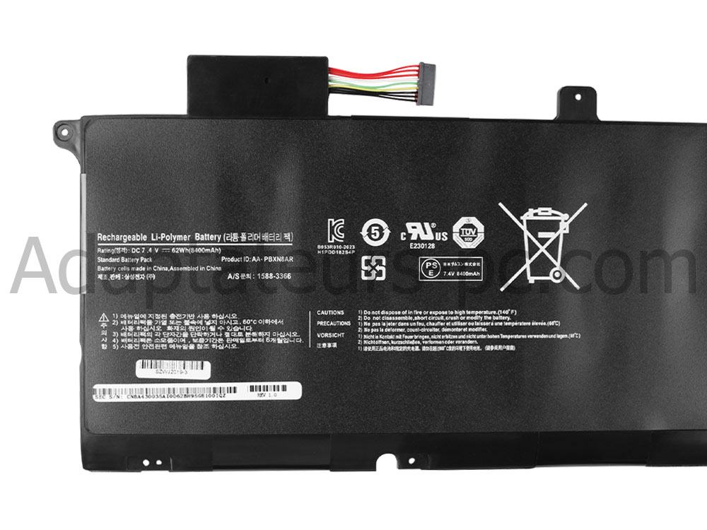 62Wh Batterie Original Samsung NP900X4B-A01FR NP900X4C NP900X4C-A01FR