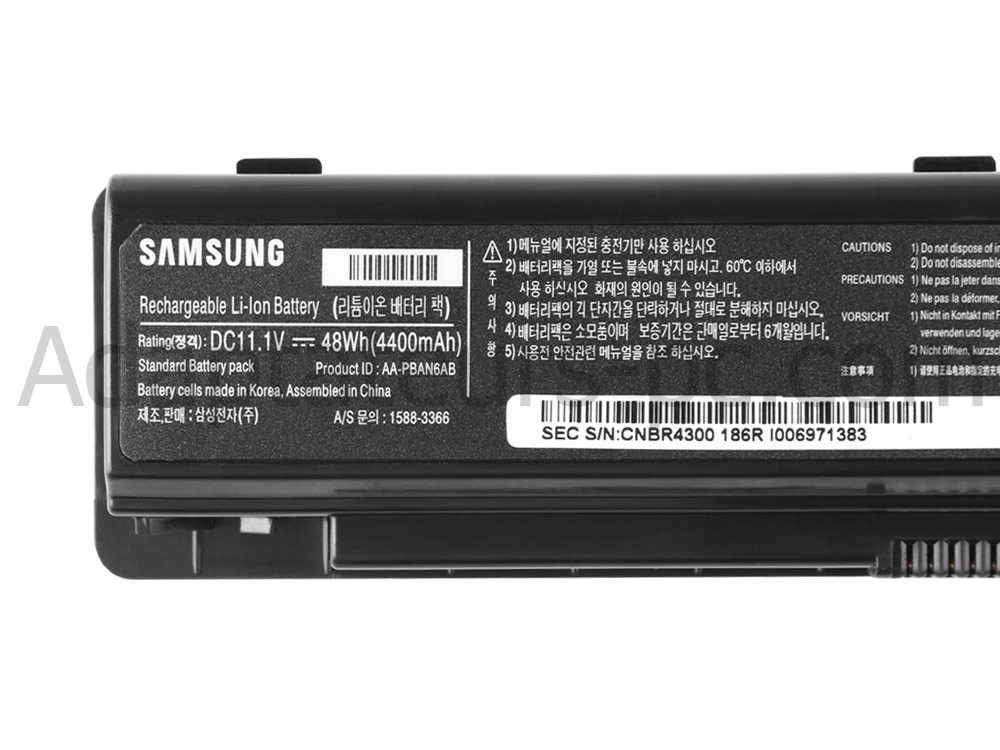 48Wh Batterie Original pour Samsung AA-PBAN6AB AA-PLAN6AB AA-PLAN9AB