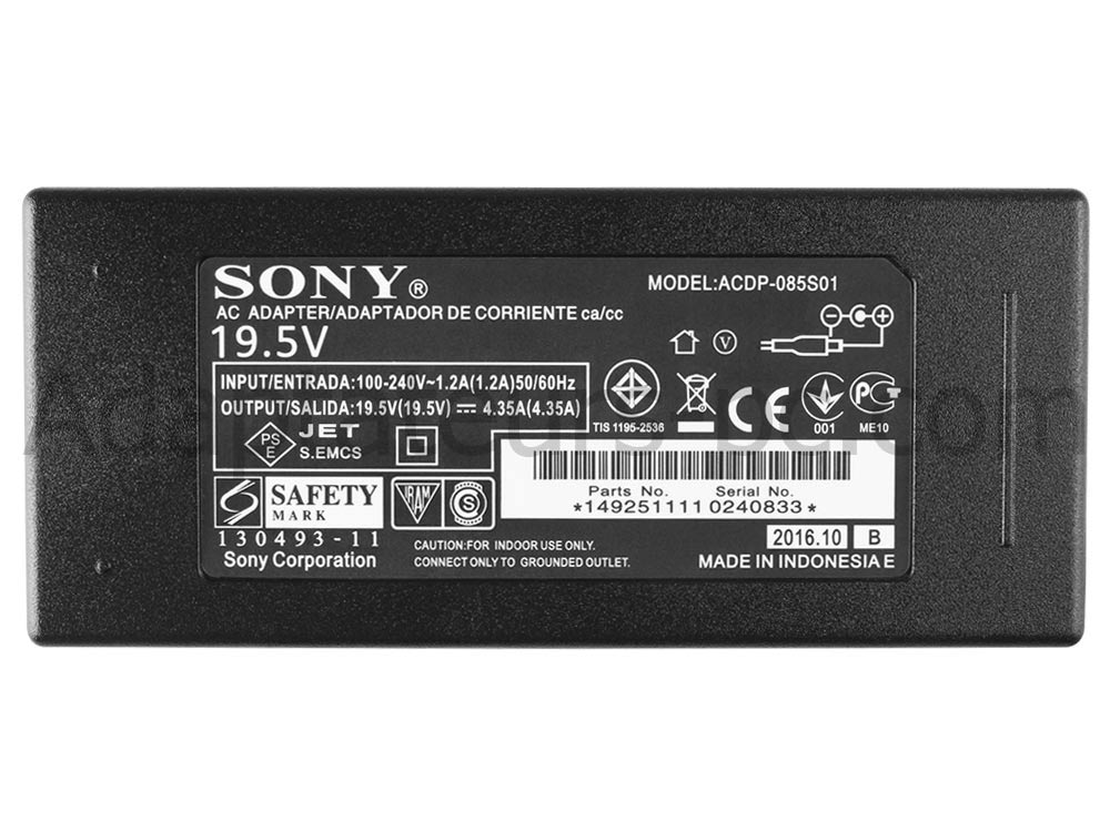 85W Original AC Adaptateur Chargeur pour Sony 32 R420B Series LED HDTV