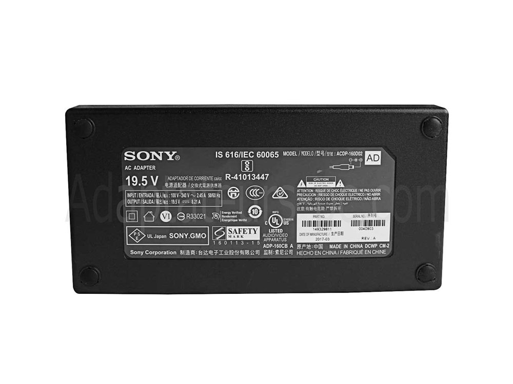 Original 160W AC Adaptateur Chargeur Sony KD-43XD8005 KD43XD8005